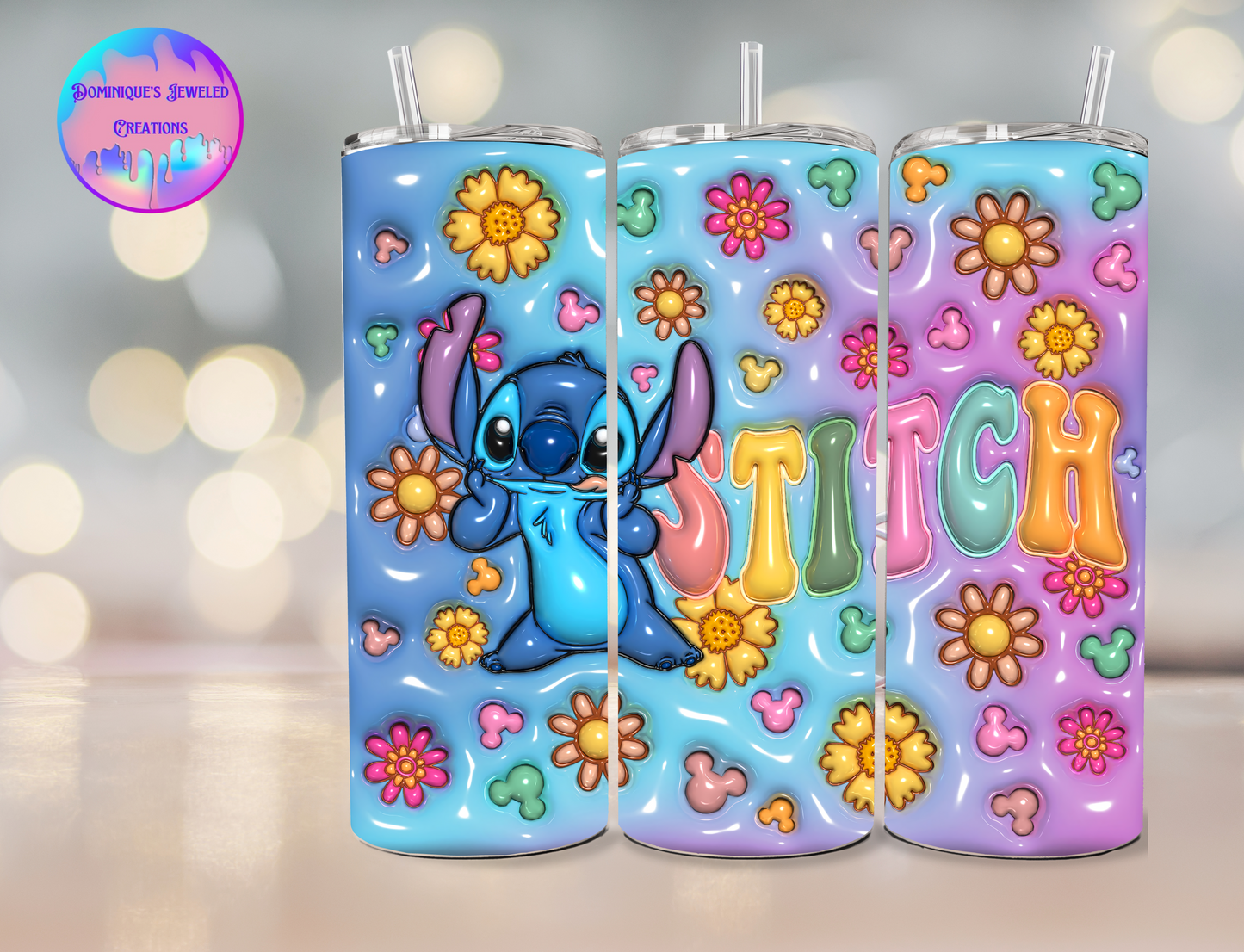 3D Lilo & Stitch Tumbler