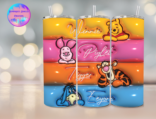 3D Winnie The Pooh Tumbler