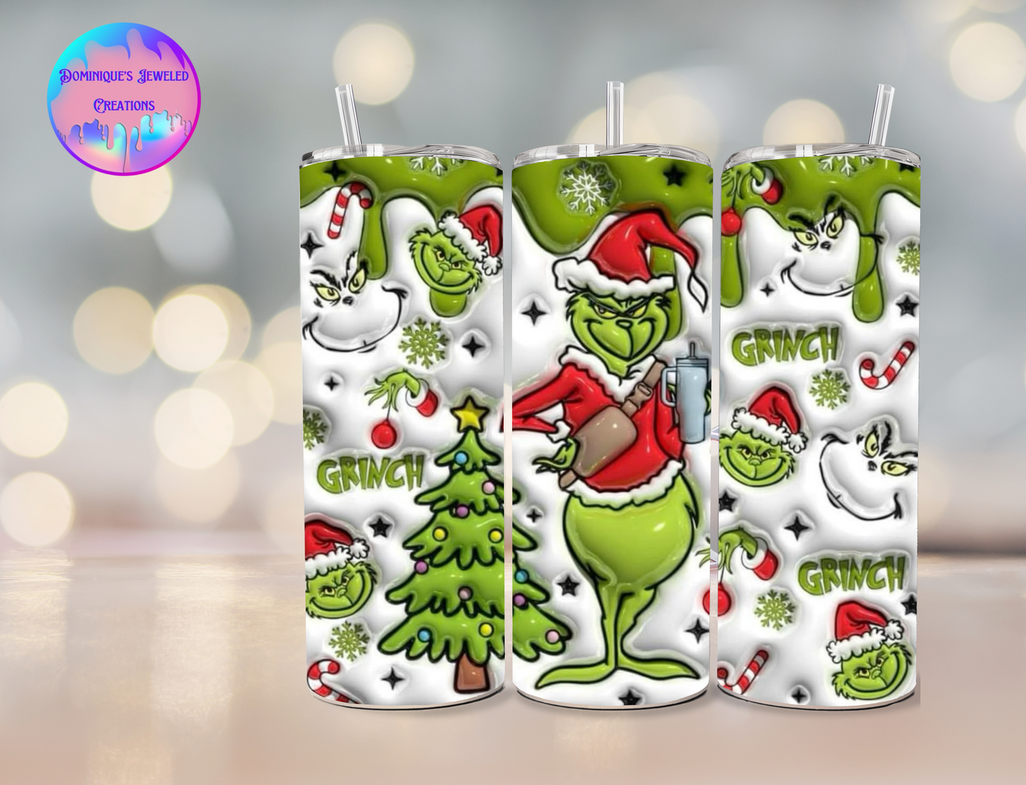 3D Grinch Tumbler