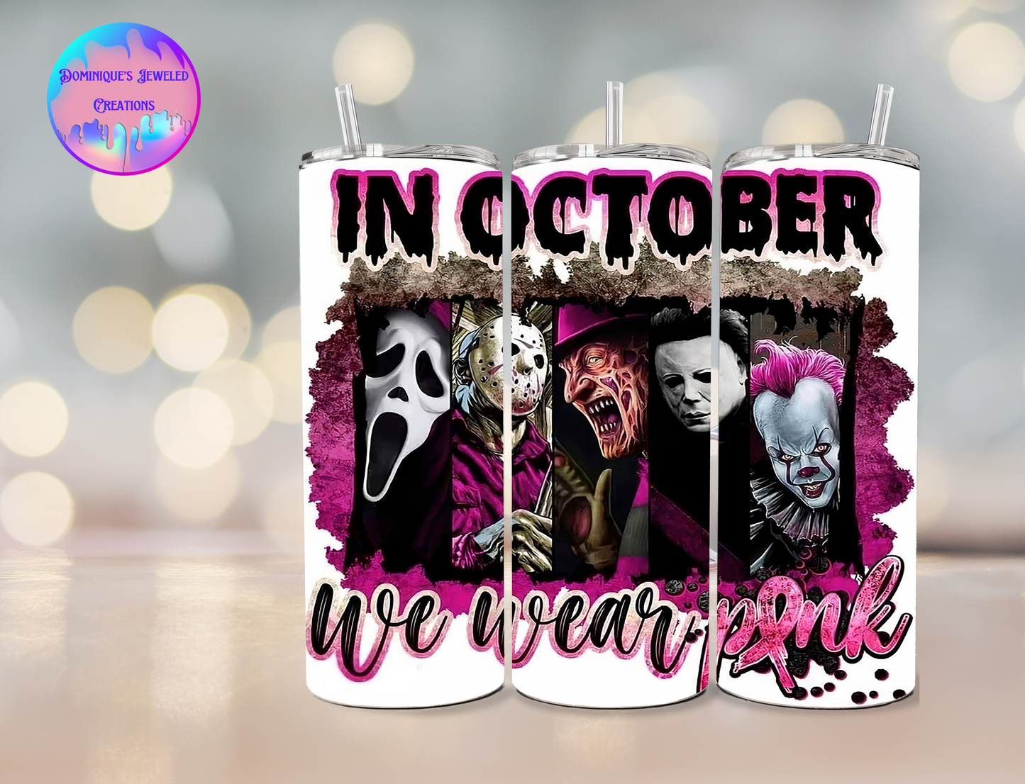 Horror in Pink Tumbler