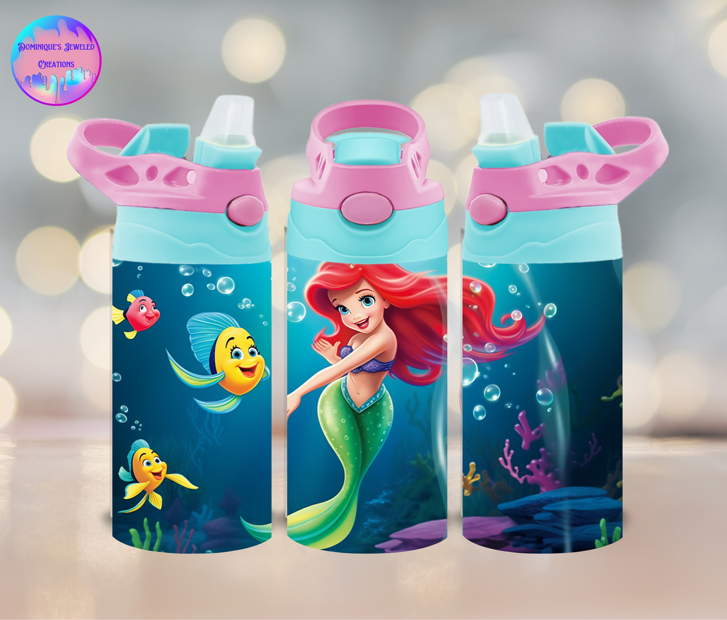 Little Mermaid Kids Tumbler