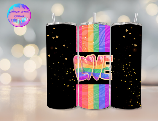 Rainbow Love Tumbler